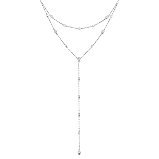 Double tie-necklace Rain