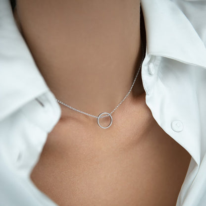 Necklace Circle without stones 35 cm