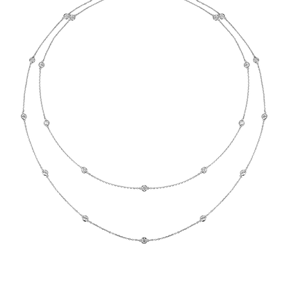 Necklace-sautoir Dots 113cm