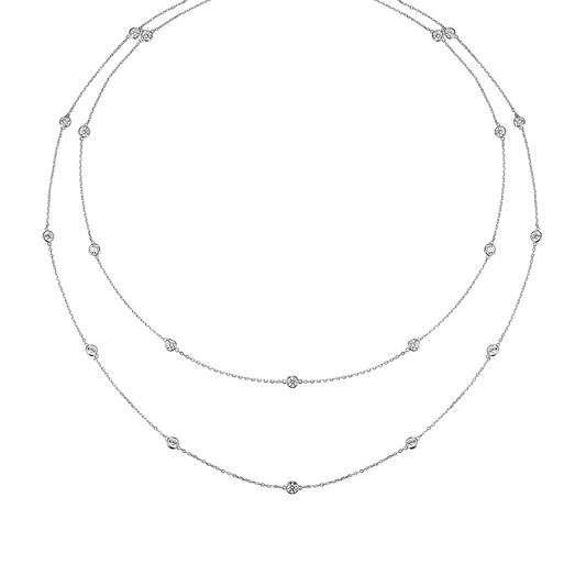 Necklace-sautoir Dots 113cm