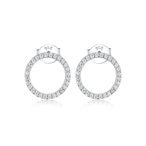 Stud Earrings Circles 11mm