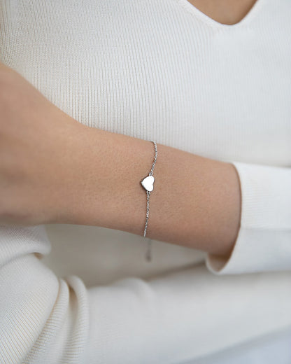 Bracelet with miniature heart