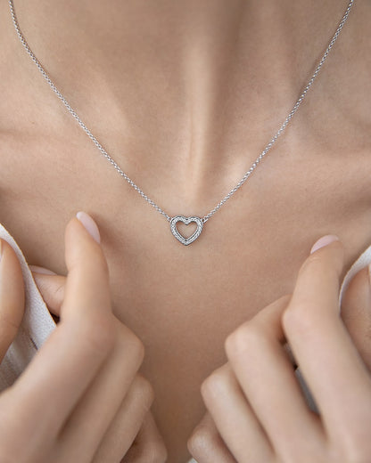 Necklace Heart form 40 cm