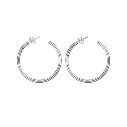 Hula hoop earrings 4 cm