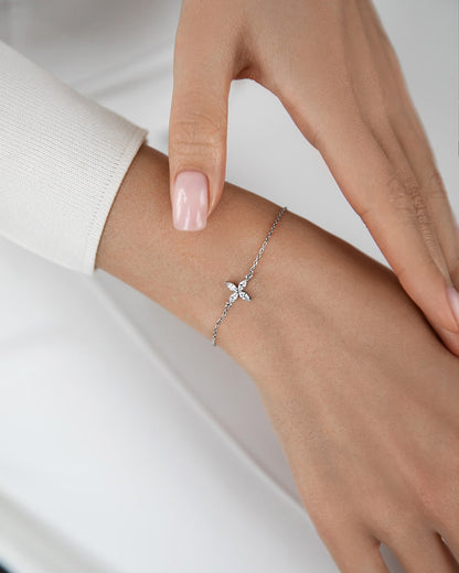 Bracelet Clover with marquises