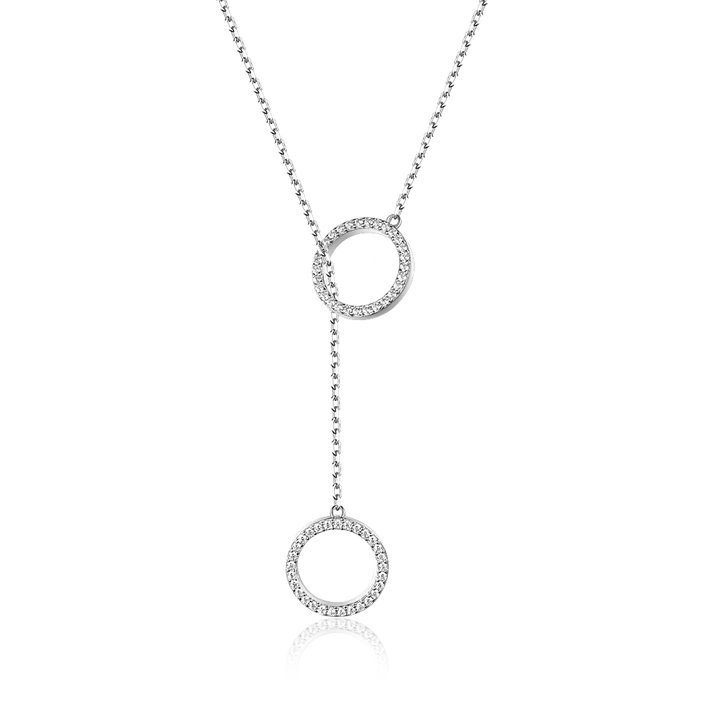 Tie-necklace Circles 12 mm