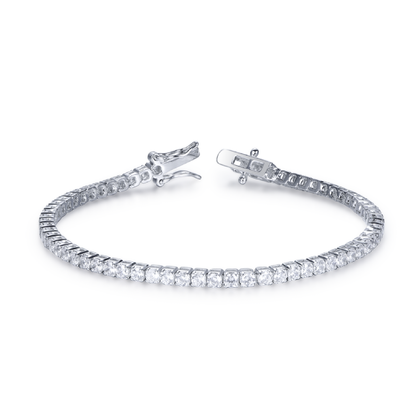 Tennis bracelet with 2mm stones