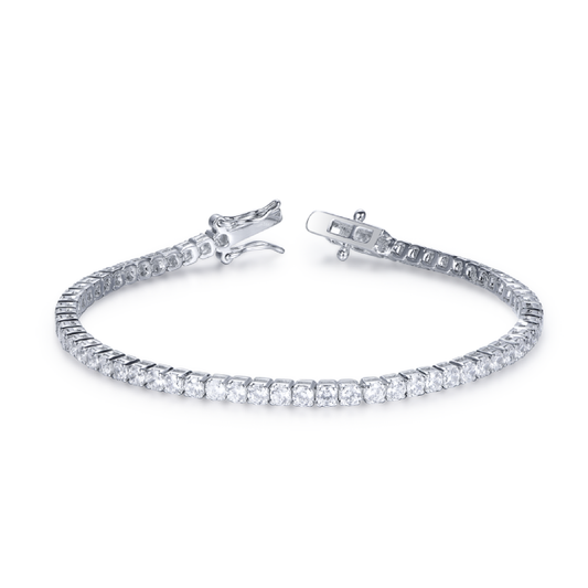 Tennis bracelet with 2mm stones