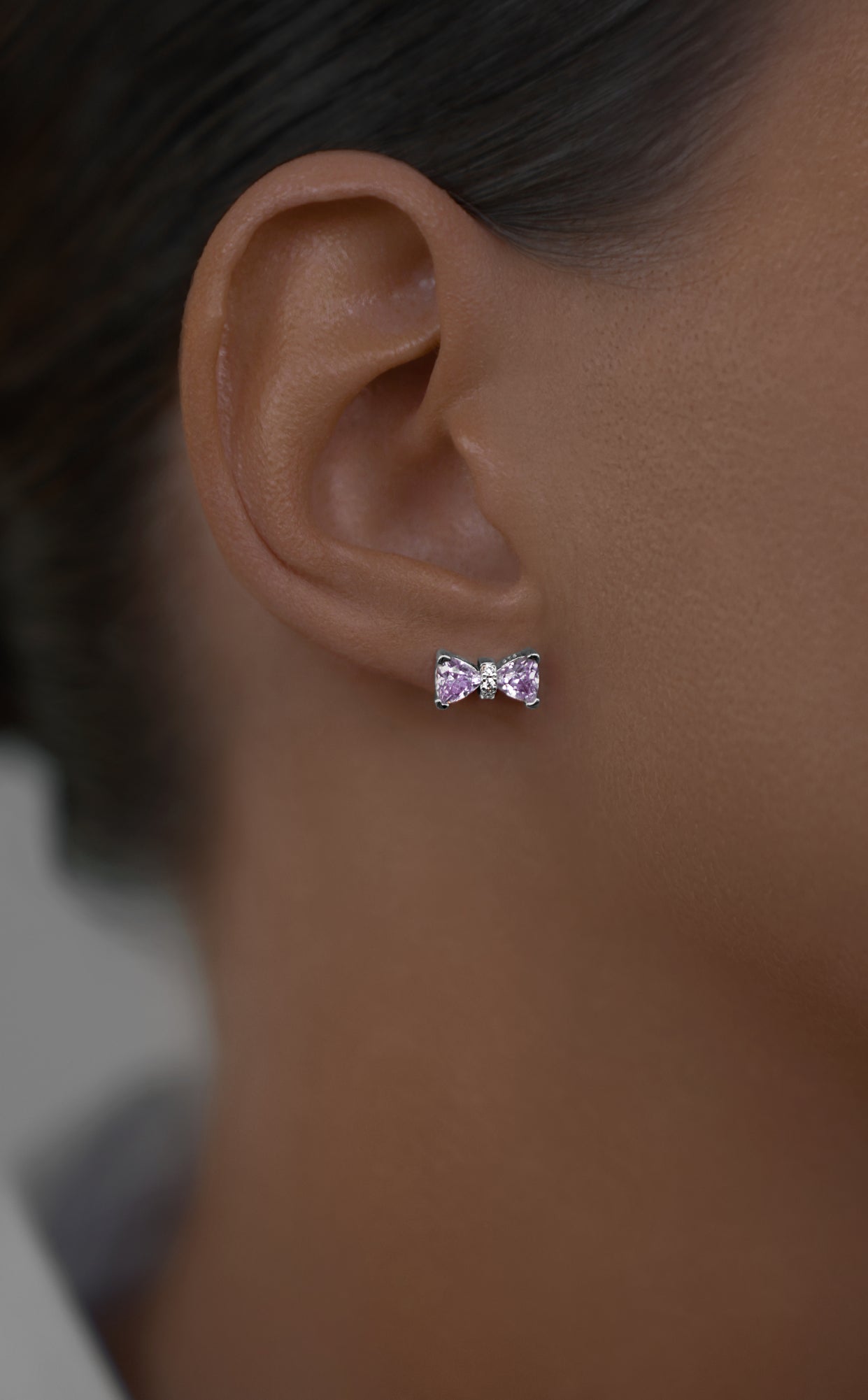 Earstuds Pink bow