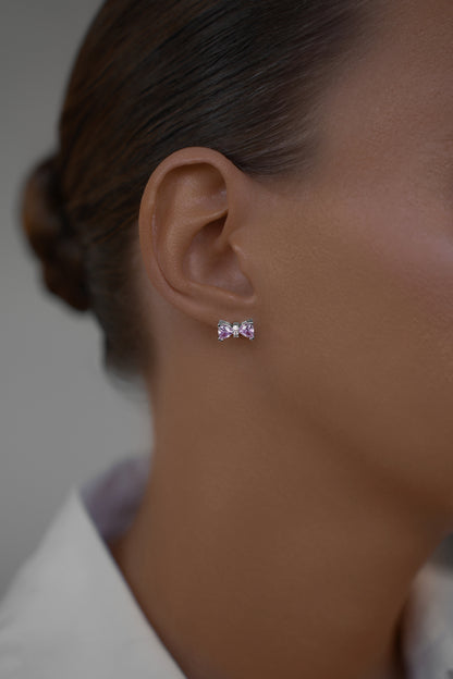 Earstuds Pink bow