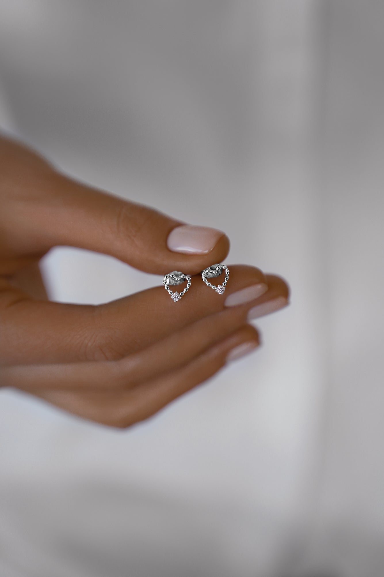 Earstuds Tiny hearts