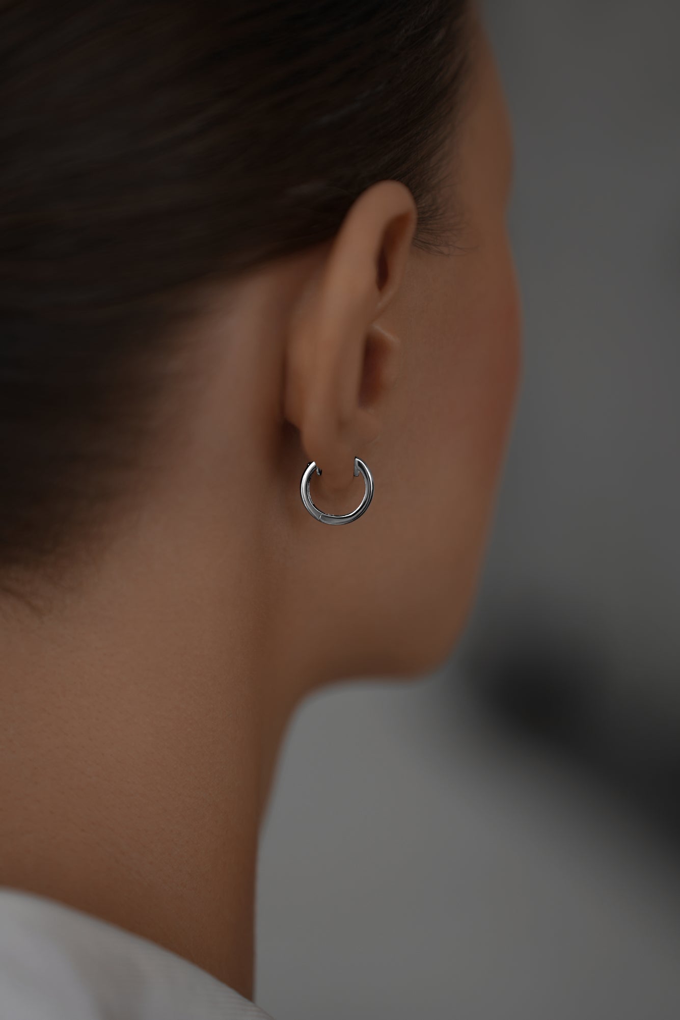 Earrings Circles on huggies