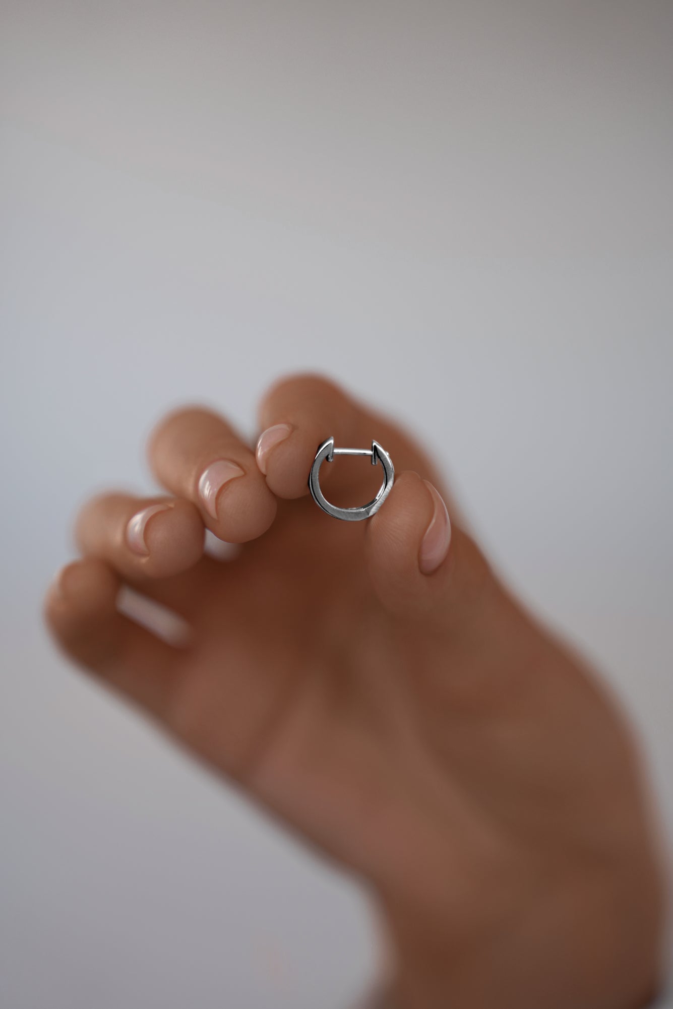 Earrings Circles on huggies