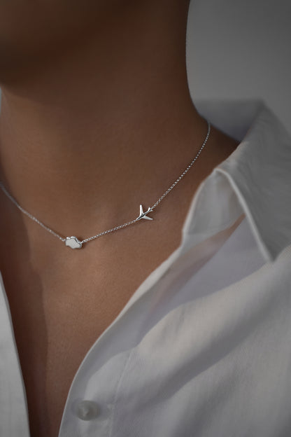 Necklace Jet to the clouds