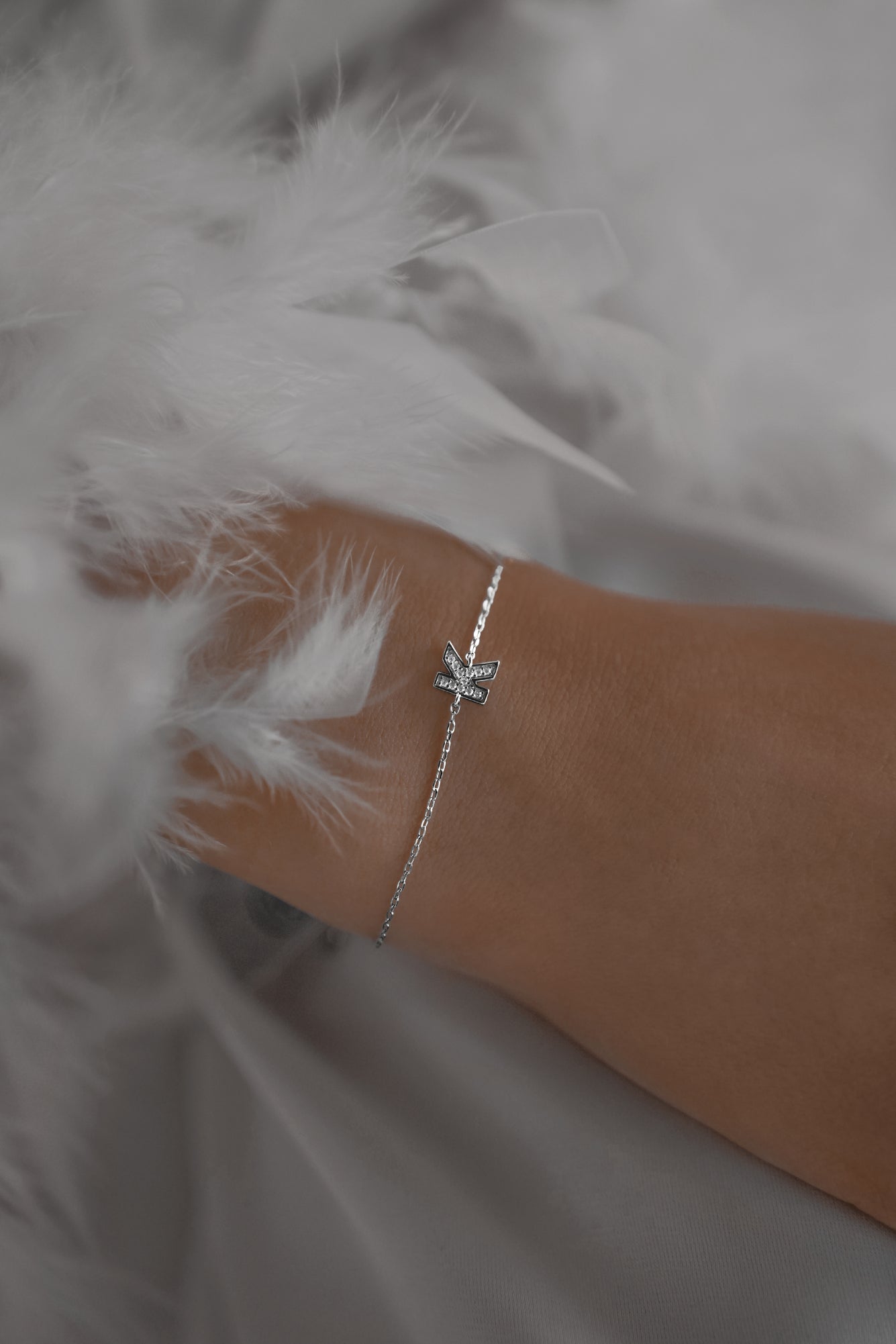 Bracelet with letter K