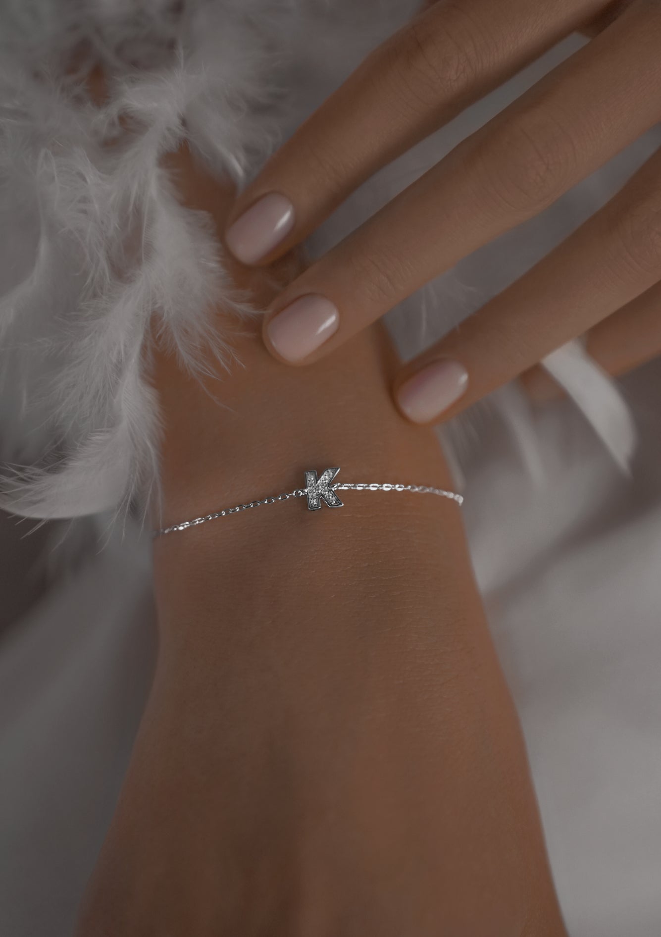 Bracelet with letter K