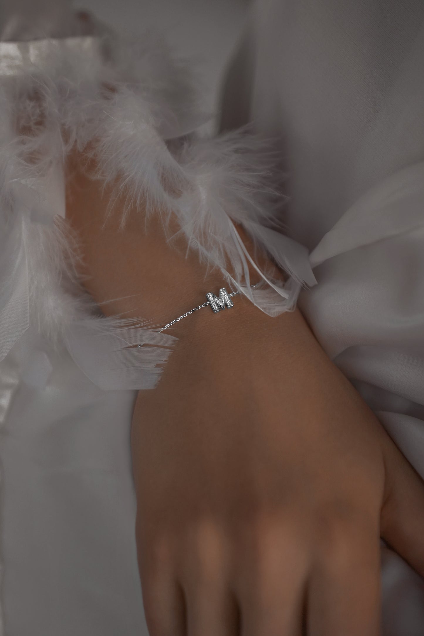Bracelet with letter M