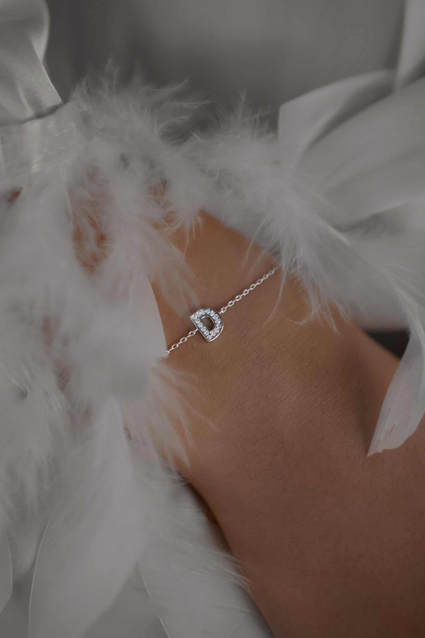 Bracelet with letter D