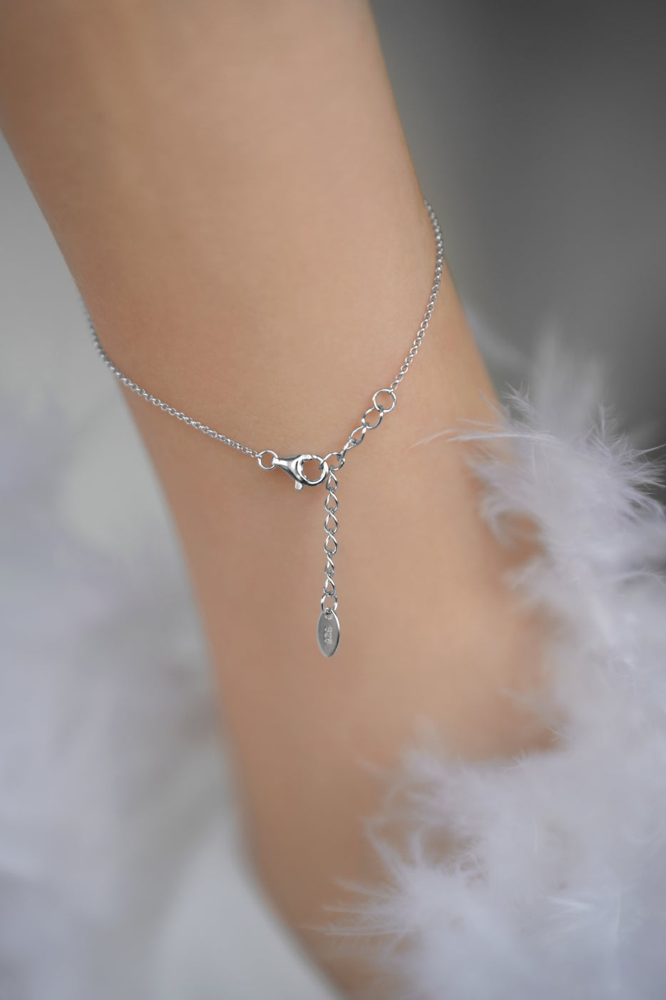 Bracelet 3 clovers with white MOP