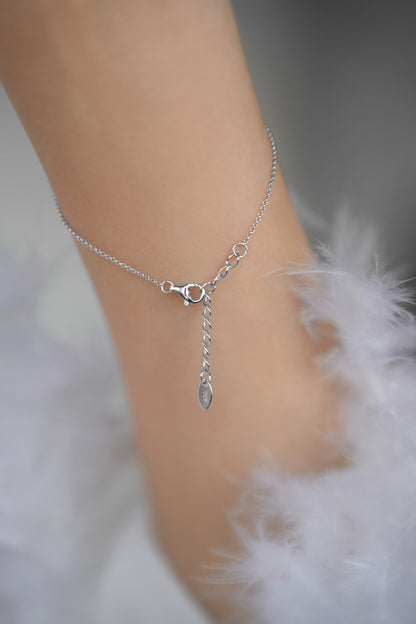 Bracelet 3 clovers with white MOP