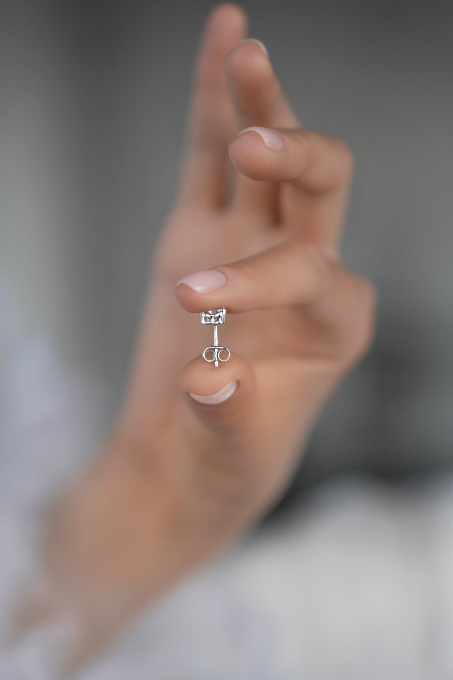 Earstuds Heart cut CZ