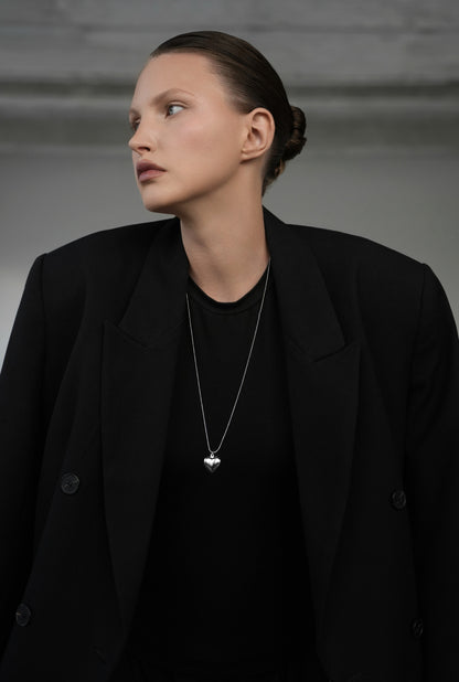 Necklace Buble heart 70 cm