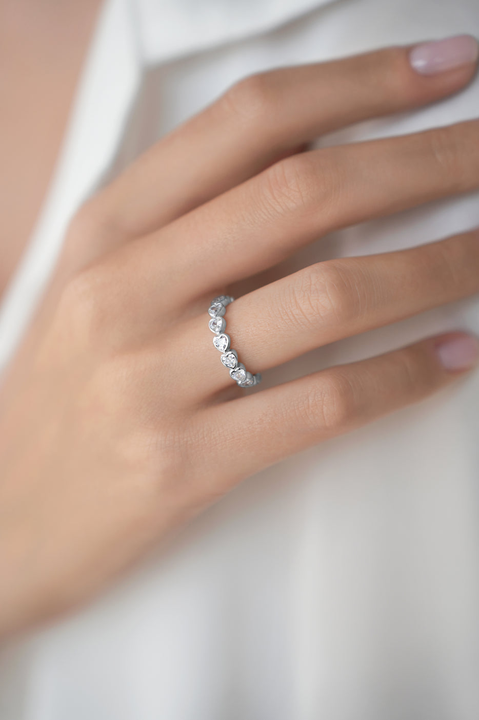 Ring path with hearts