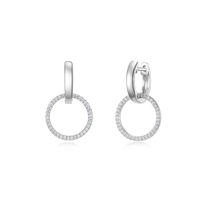 Earrings Circles on huggies