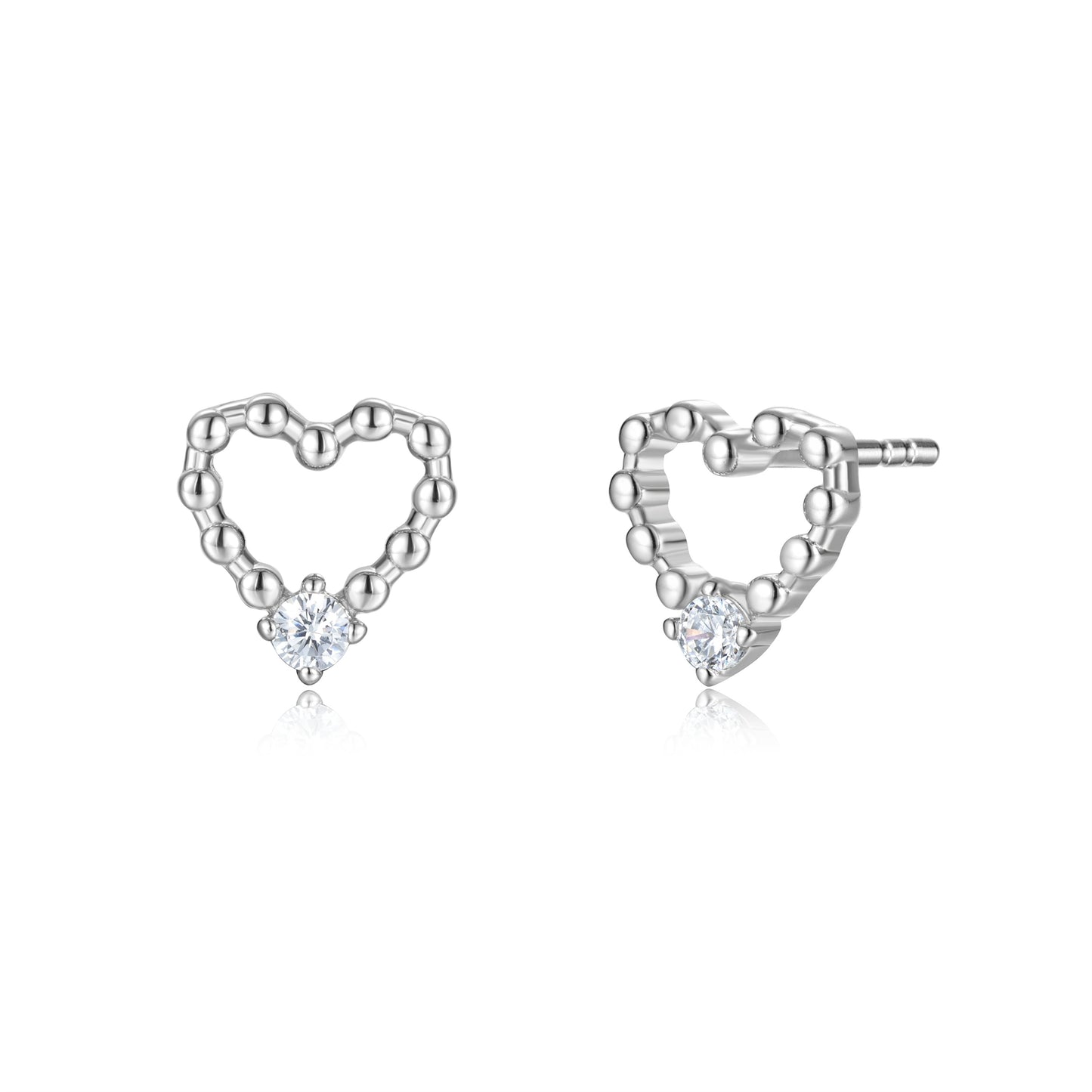 Earstuds Tiny hearts