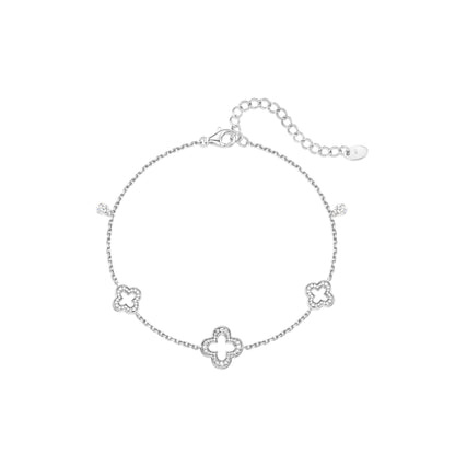 Triple Lacy Clover Bracelet