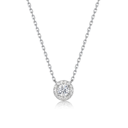 Necklace Pavé Solitaire