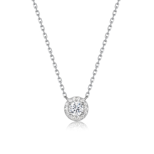 Necklace Pavé Solitaire