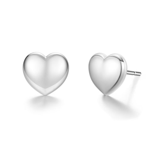 Earrings Buble heart 18 mm