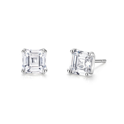 Earstuds Princess cut CZ