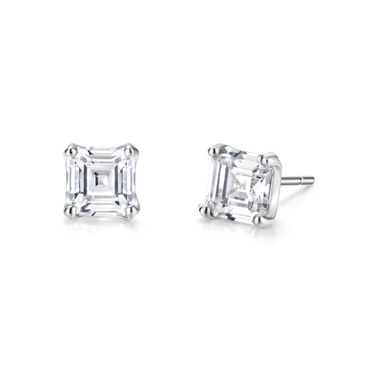 Earstuds Princess cut CZ