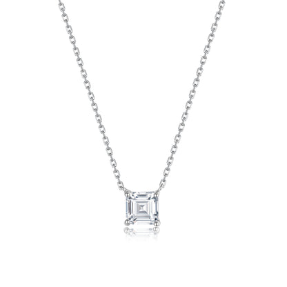 Necklace Princess cut CZ