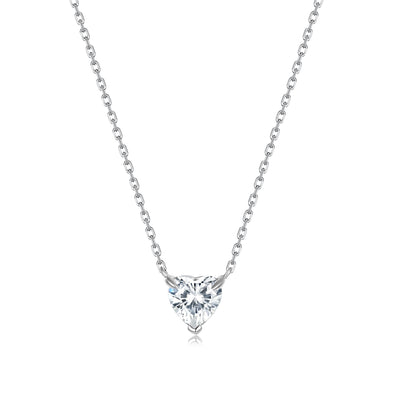 Necklace Heart cut CZ