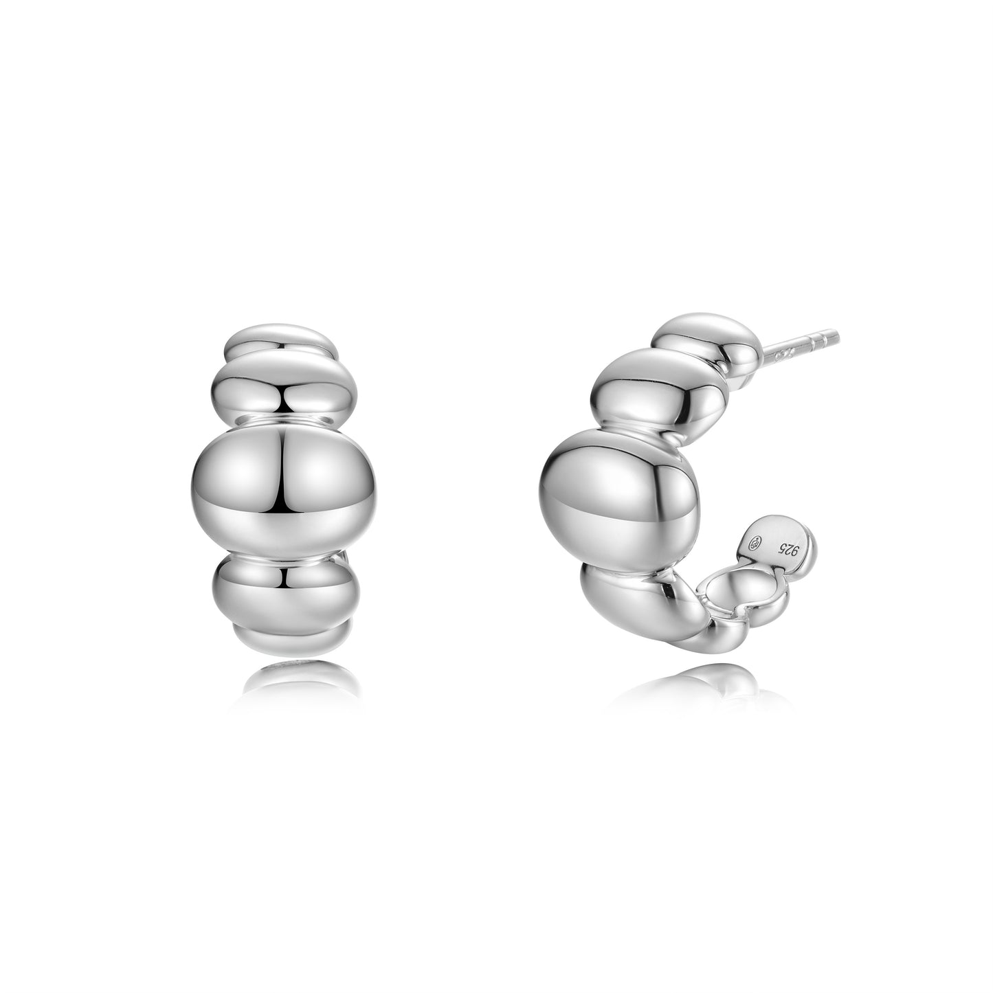Earrings Bubble ovals