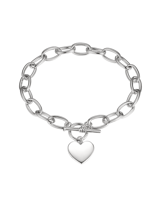 Massive bracelet with heart