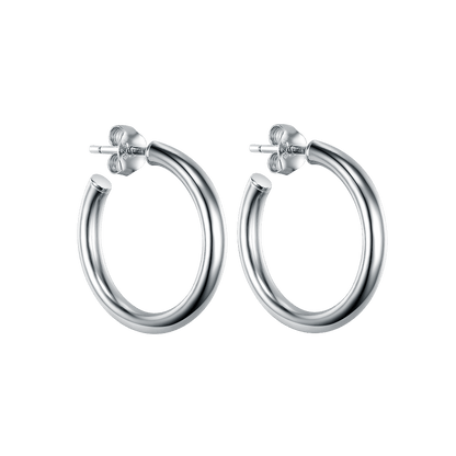 Hula hoop earrings 2 cm