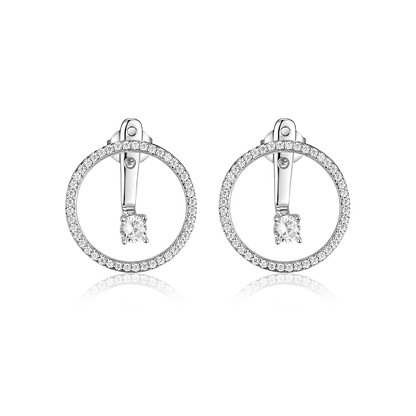 Earrings-jackets Full Moon