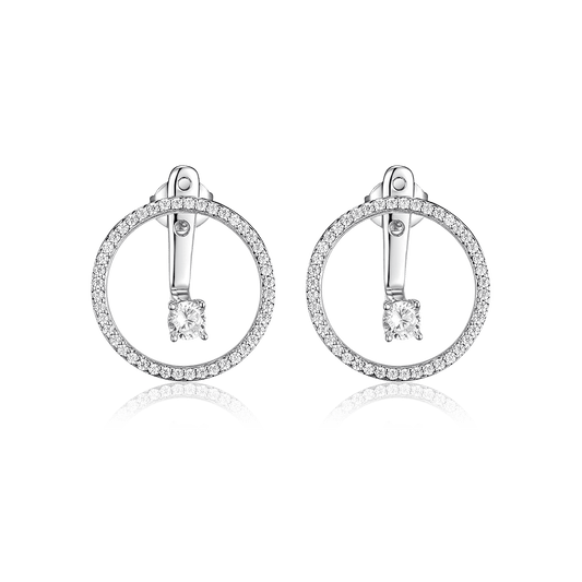 Earrings-jackets Full Moon
