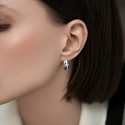 Earrings Duo with stones