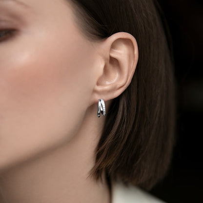 Earrings Duo with stones