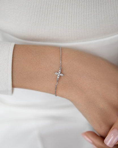 Bracelet Clover with marquises
