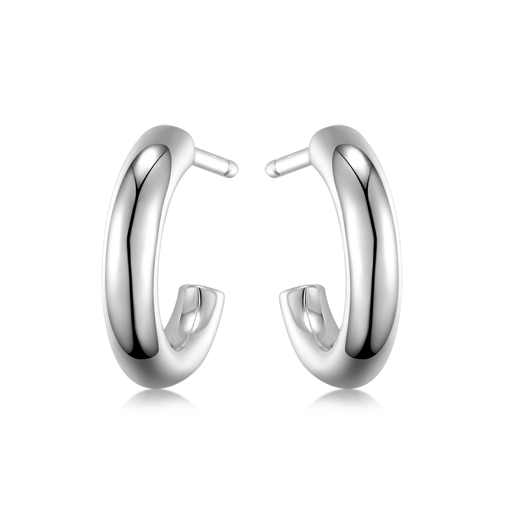 Hula hoop earrings 1.4 cm