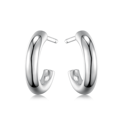 Hula hoop earrings 1.4 cm