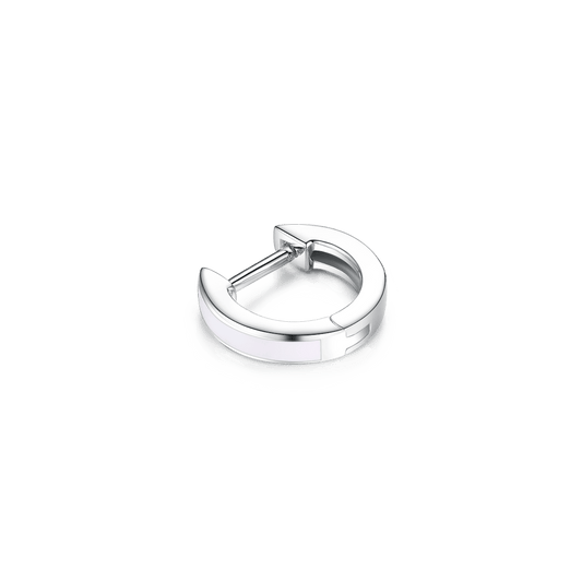 Huggies-earring with enamel 12 mm
