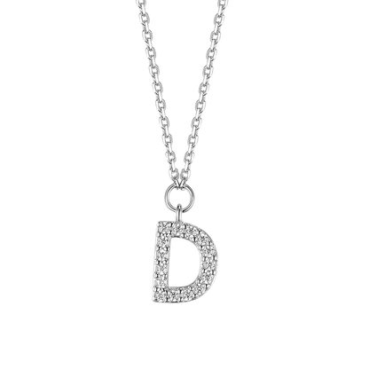 Necklace with letter D 40 cm