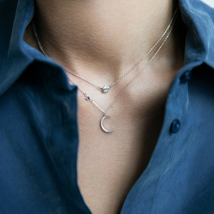 Double necklace Crescent
